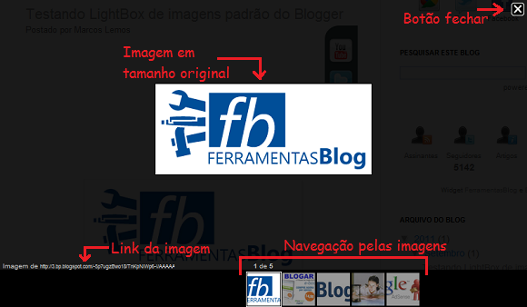 Efeito lightbox em imagens no Blogger