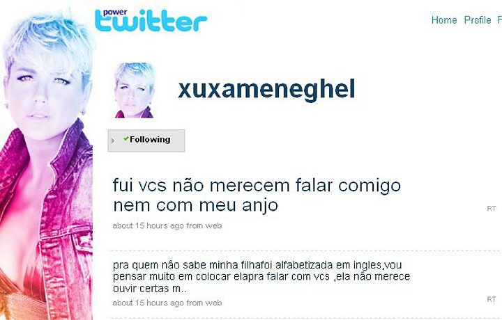 Xuxa no Twitter
