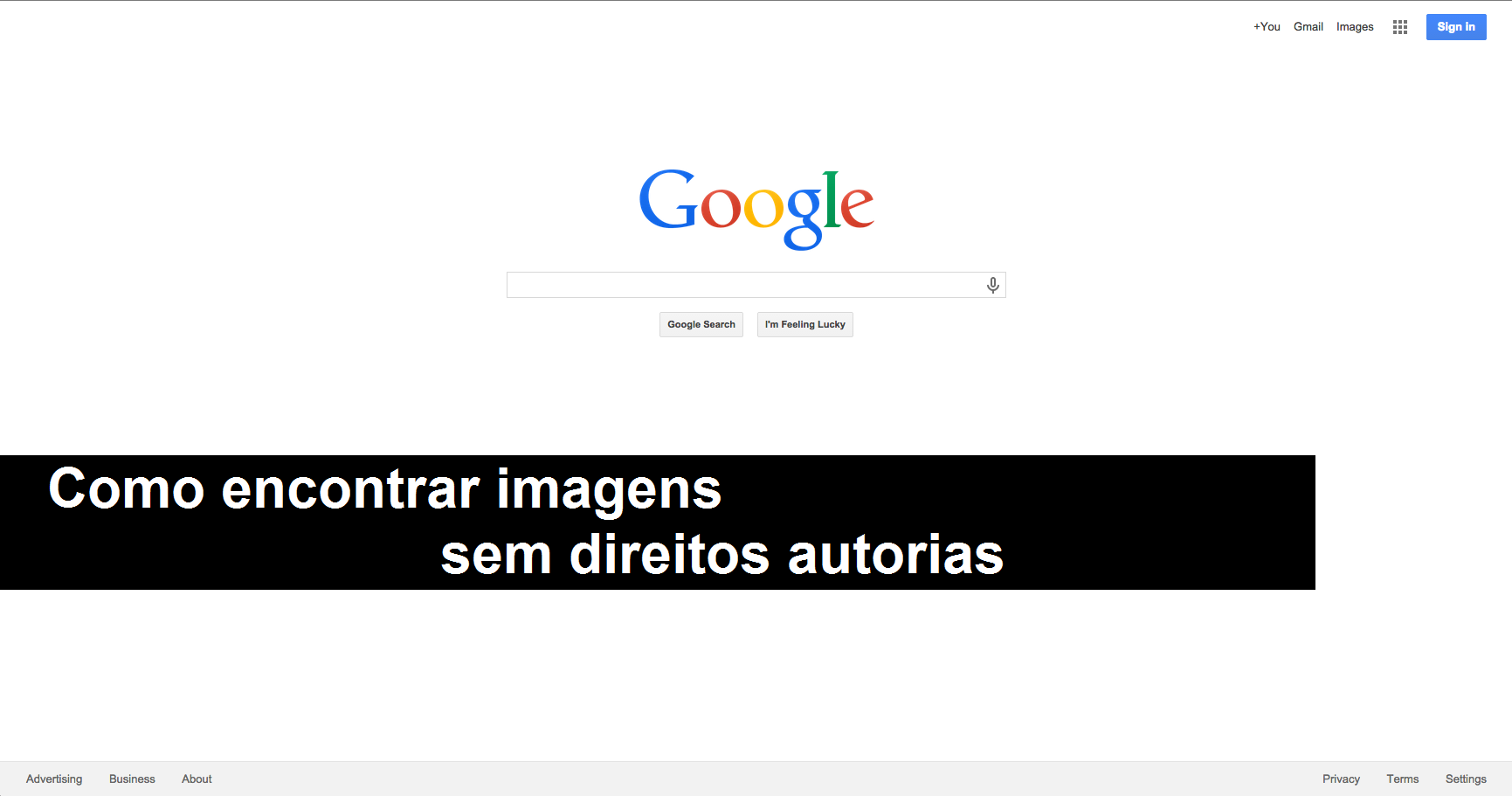 Como encontrar Imagens Sem Direitos autorais no Google