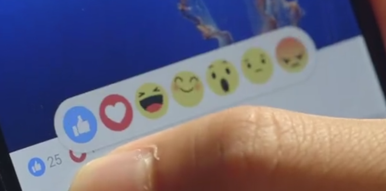 Novos botões Facebook Reactions